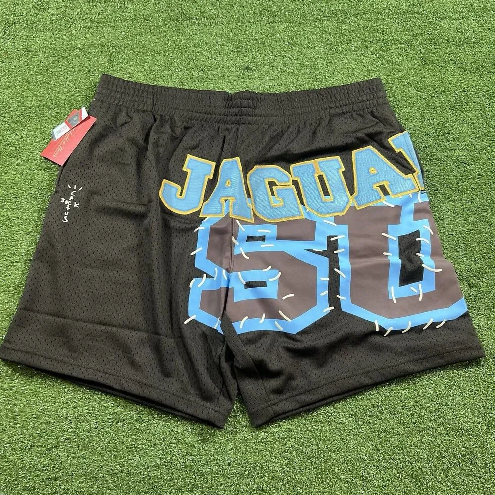 Travis Scott Mitchell And Ness Southern University Shorts Size XXL